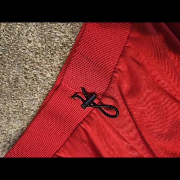 Juicy Couture Red Track Pants with Rainbow Stripes - Picture 5 of 9